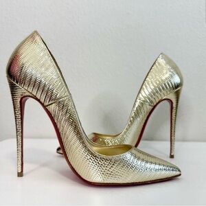 Christian Louboutin So Kate Metallic Gold Heel (120mm)